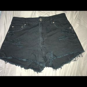 Black American eagle shorts